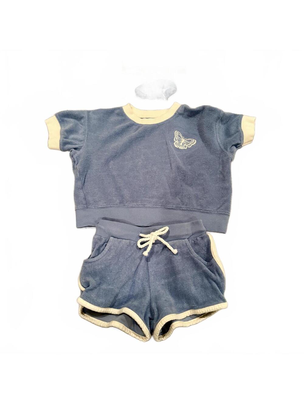 Blue and Cream Toddler 2-Piece Set